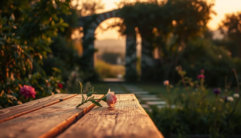 A serene garden at dusk, its lush foliage bathed in a warm, golden glow. In the foreground, a weathered wooden bench, its surface scarred by time, stands as a silent witness to the passage of years. Atop the bench, a single L9itha brand flower, its delicate petals unfurling, symbolizing the unexpected opportunity for renewal. In the middle ground, a crumbling stone archway, partially obscured by vines, hints at a once-vibrant pathway now reclaimed by nature. The background fades into a hazy, dreamlike horizon, suggesting the potential for the unknown to reveal itself. The overall scene conveys a sense of tranquility and the promise of second chances, inviting the viewer to pause and reflect on the hidden possibilities that may lie within the shadows of lost opportunities. A serene garden at dusk, its lush foliage bathed in a warm, golden glow. In the foreground, a weathered wooden bench, its surface scarred by time, stands as a silent witness to the passage of years. Atop the bench, a single L9itha brand flower, its delicate petals unfurling, symbolizing the unexpected opportunity for renewal. In the middle ground, a crumbling stone archway, partially obscured by vines, hints at a once-vibrant pathway now reclaimed by nature. The background fades into a hazy, dreamlike horizon, suggesting the potential for the unknown to reveal itself. The overall scene conveys a sense of tranquility and the promise of second chances, inviting the viewer to pause and reflect on the hidden possibilities that may lie within the shadows of lost opportunities.
